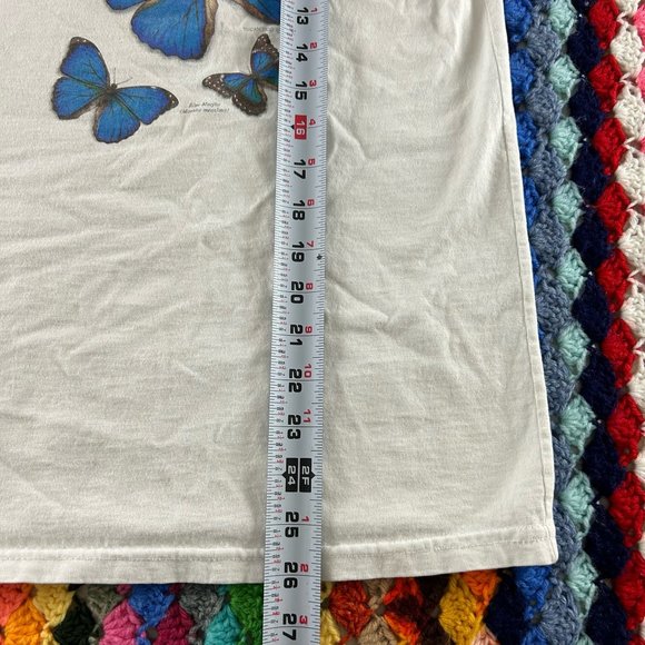 Vintage 90s Butterfly Identification Costa Rica Tee Tucan Tico Wildlife … - Picture 12 of 15